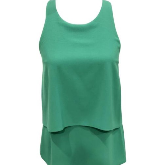 NWT! Cooper & Ella Sleeveless Layered Cami - Green - Picture 5 of 6